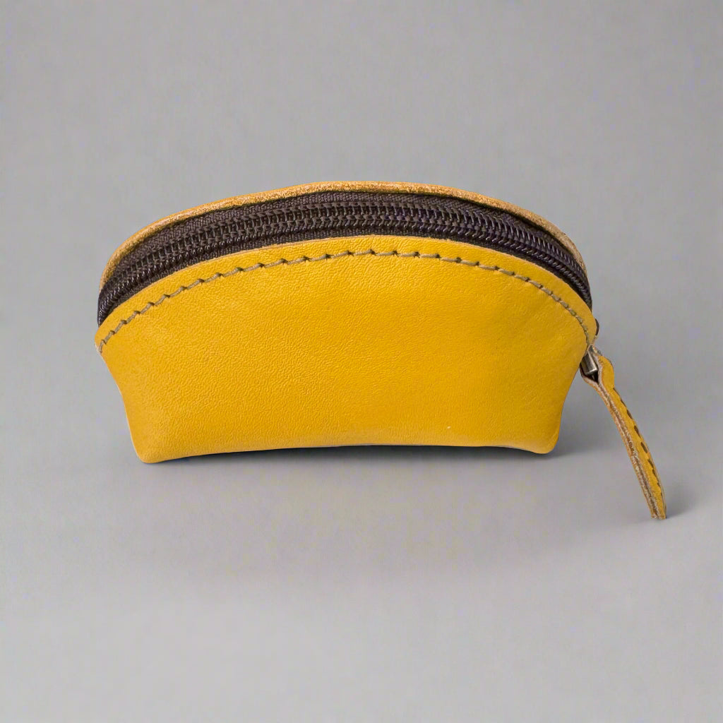 Mini Recycled Leather Zip Pouch – 7 Colours | Artisan Stories
