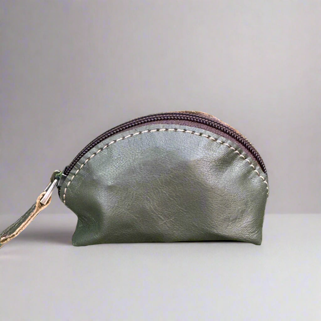 Mini Recycled Leather Zip Pouch – 7 Colours | Artisan Stories