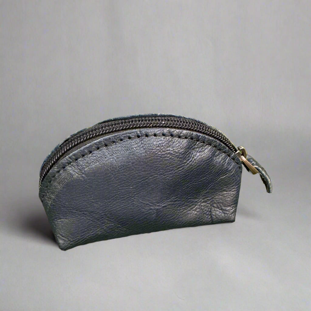 Mini Recycled Leather Zip Pouch – 7 Colours | Artisan Stories