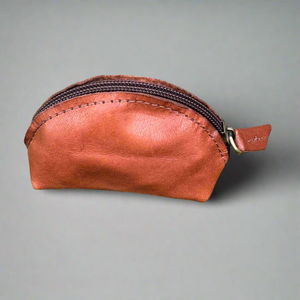 Mini Recycled Leather Zip Pouch – 7 Colours | Artisan Stories