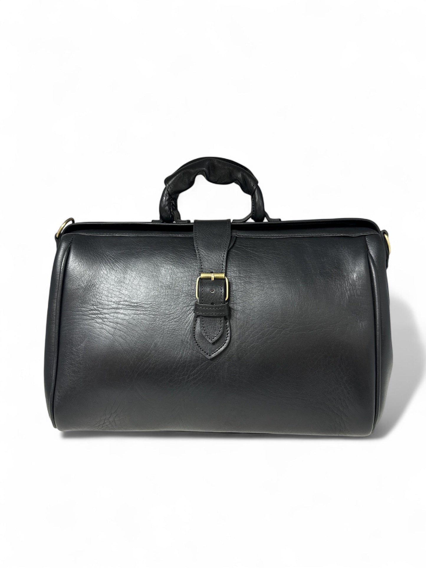 Leather overnight Doctor Bag - Black