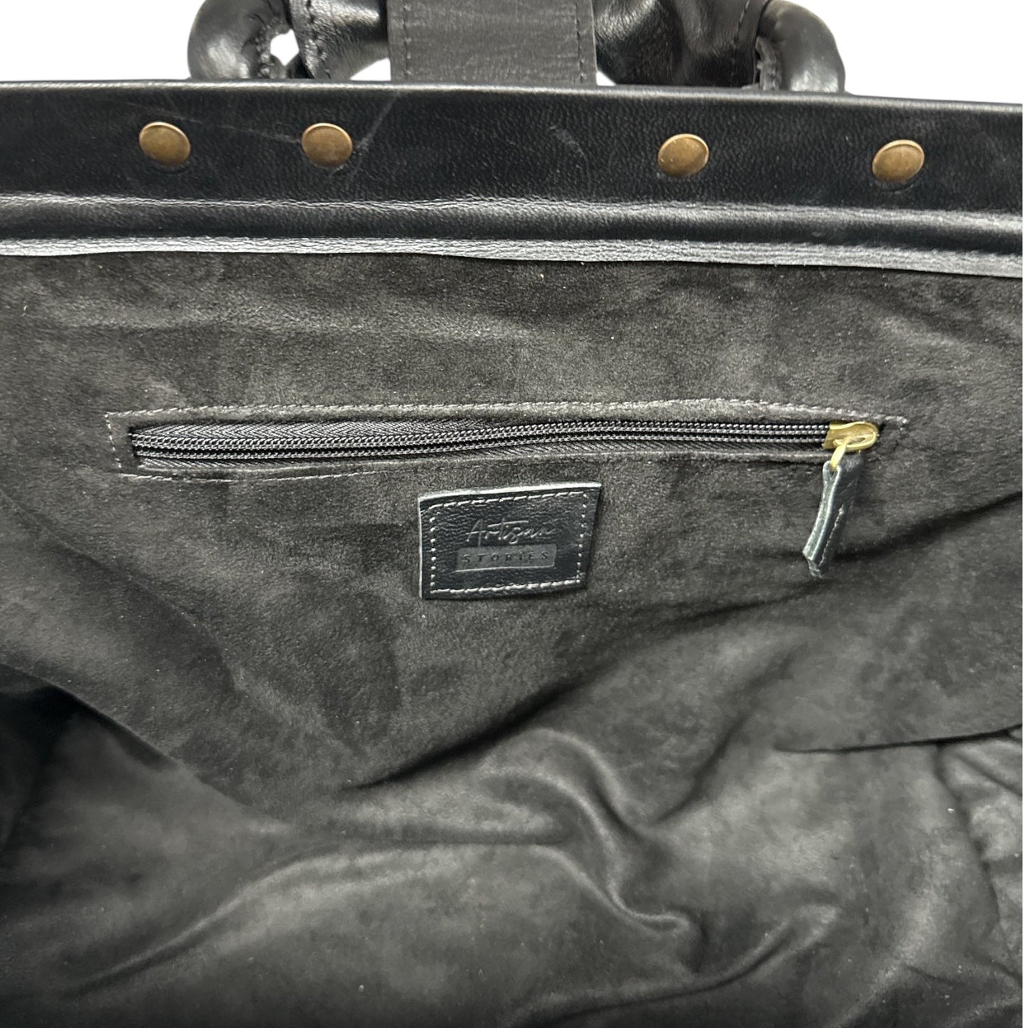 Leather overnight Doctor Bag - Black