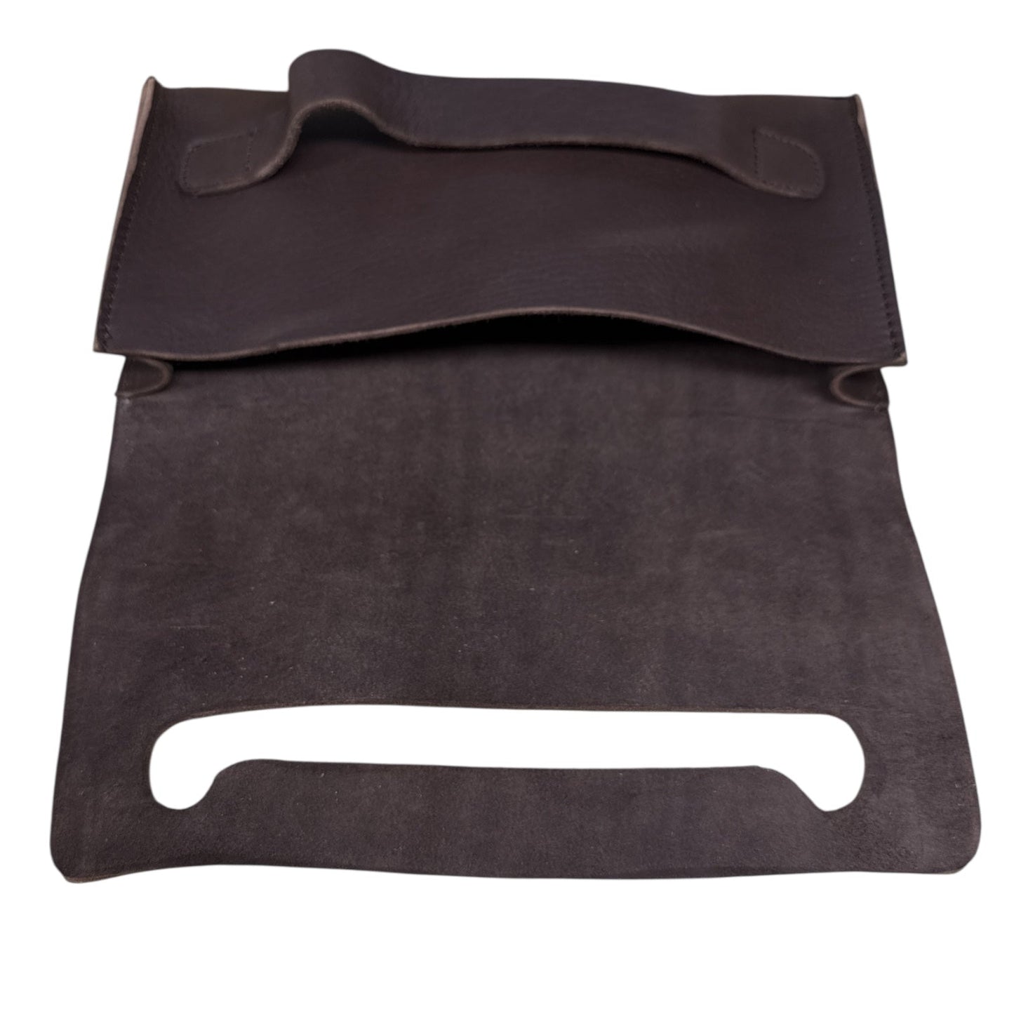 Natasha Leather Clutch – Dark Brown