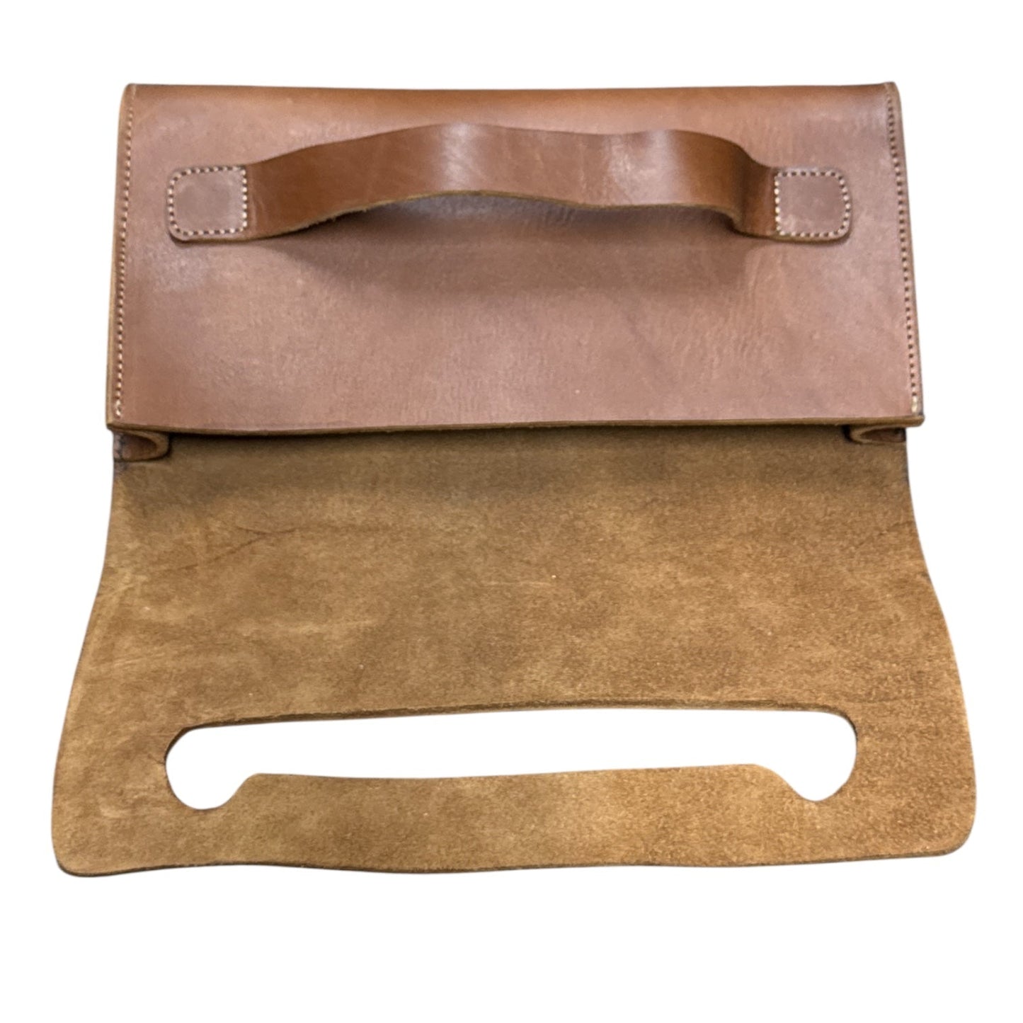 Natasha Leather Clutch – Tan