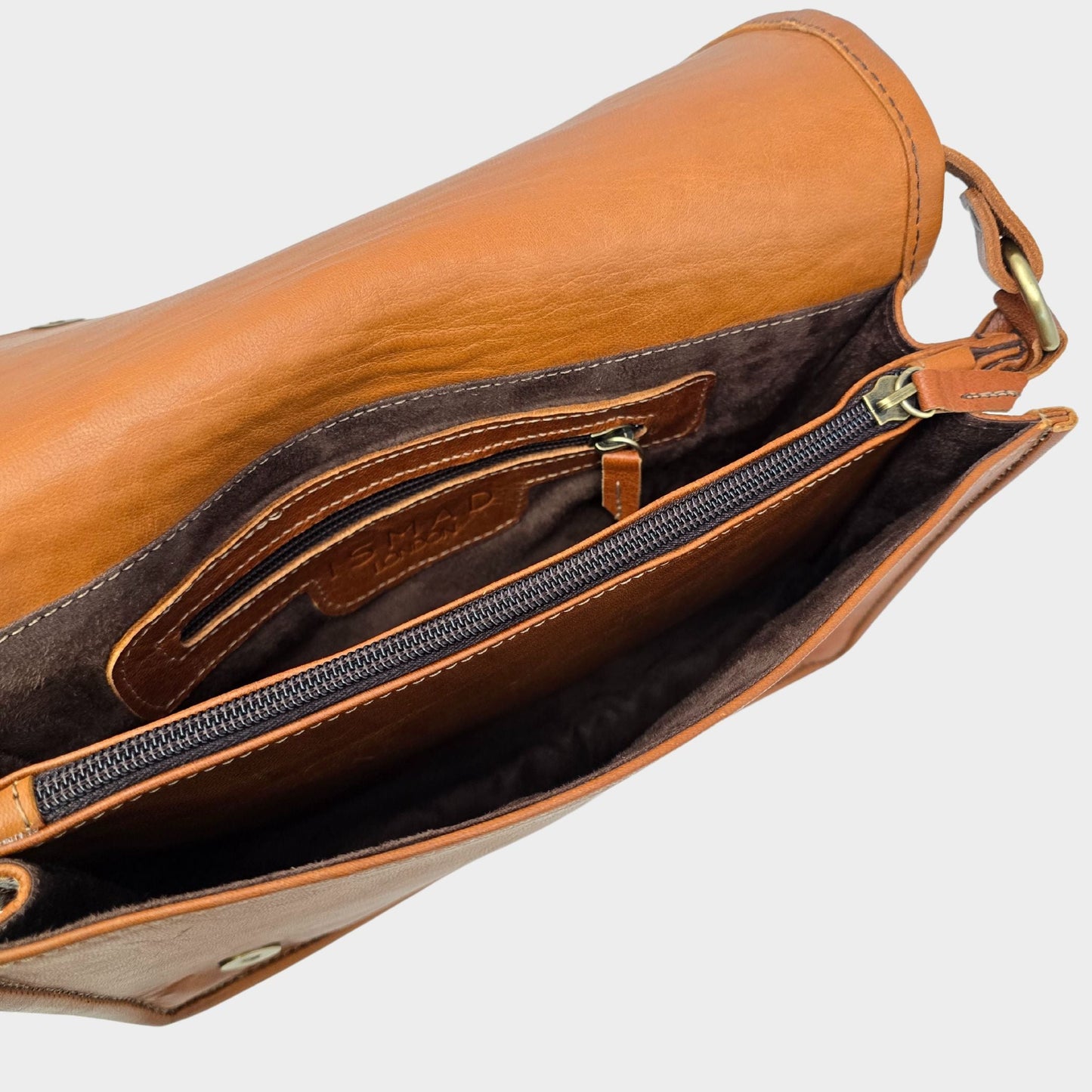Light Brown Charlotte Woven Leather Shoulder Bag - Artisan Stories