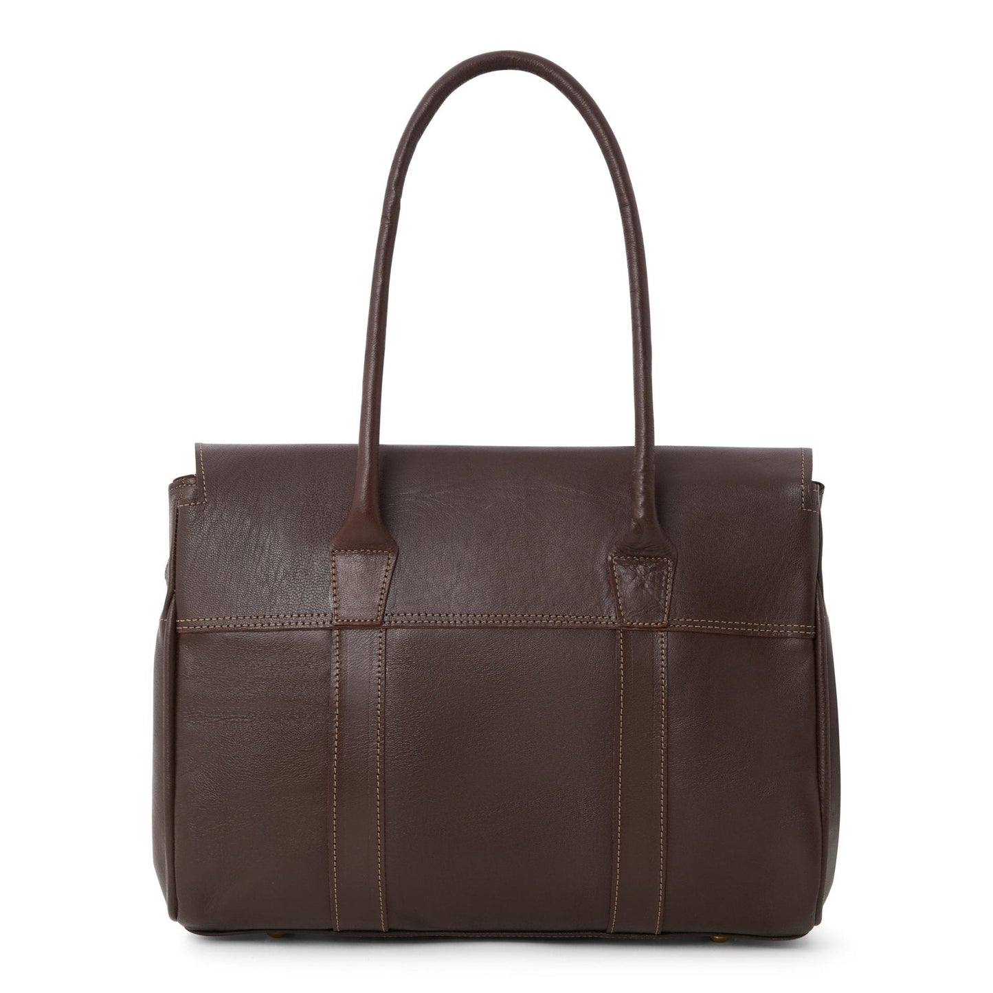 Women's Leather Tote Handbag Dark Brown - Artisan Stories
