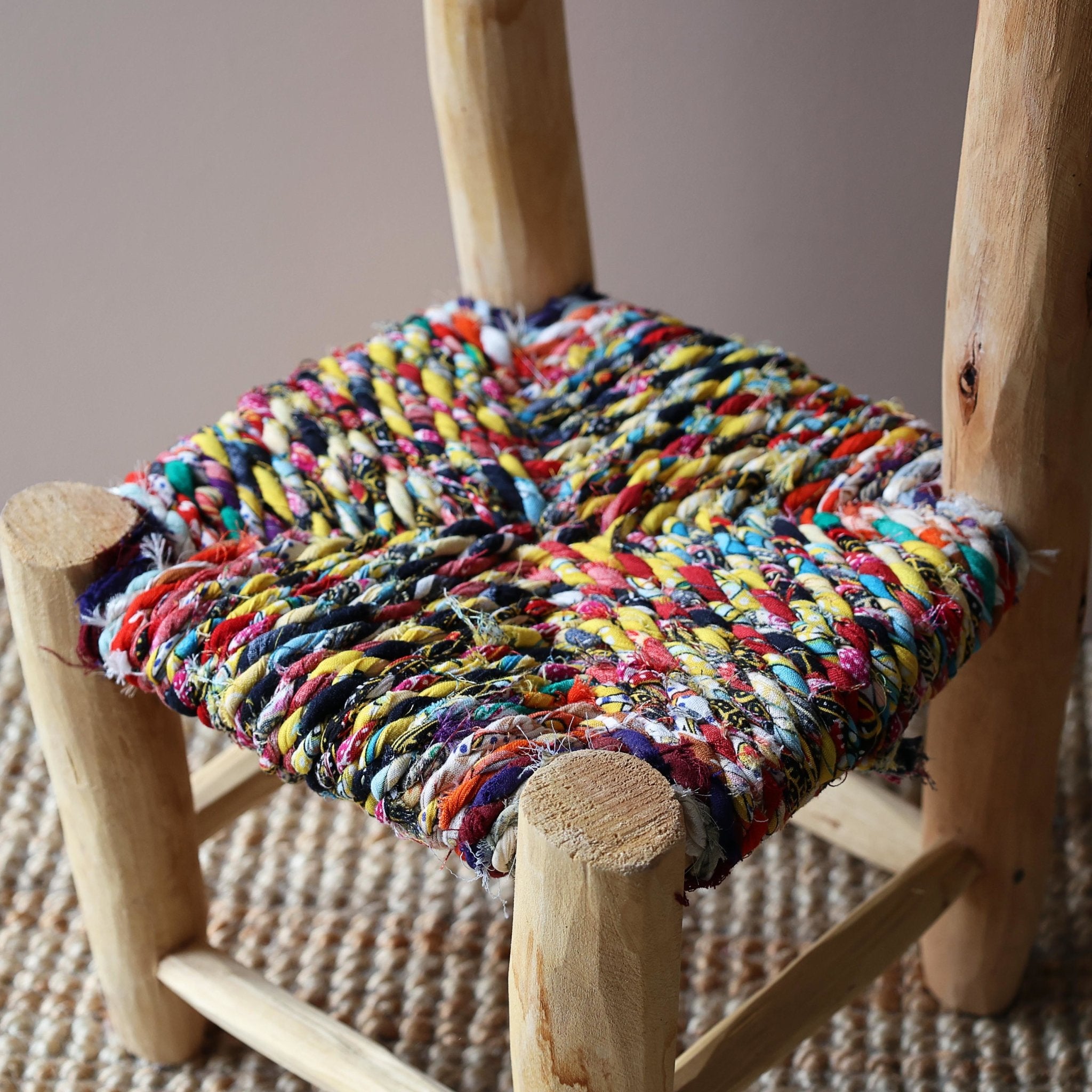 Boucherouite Children's Chair - Artisan Stories