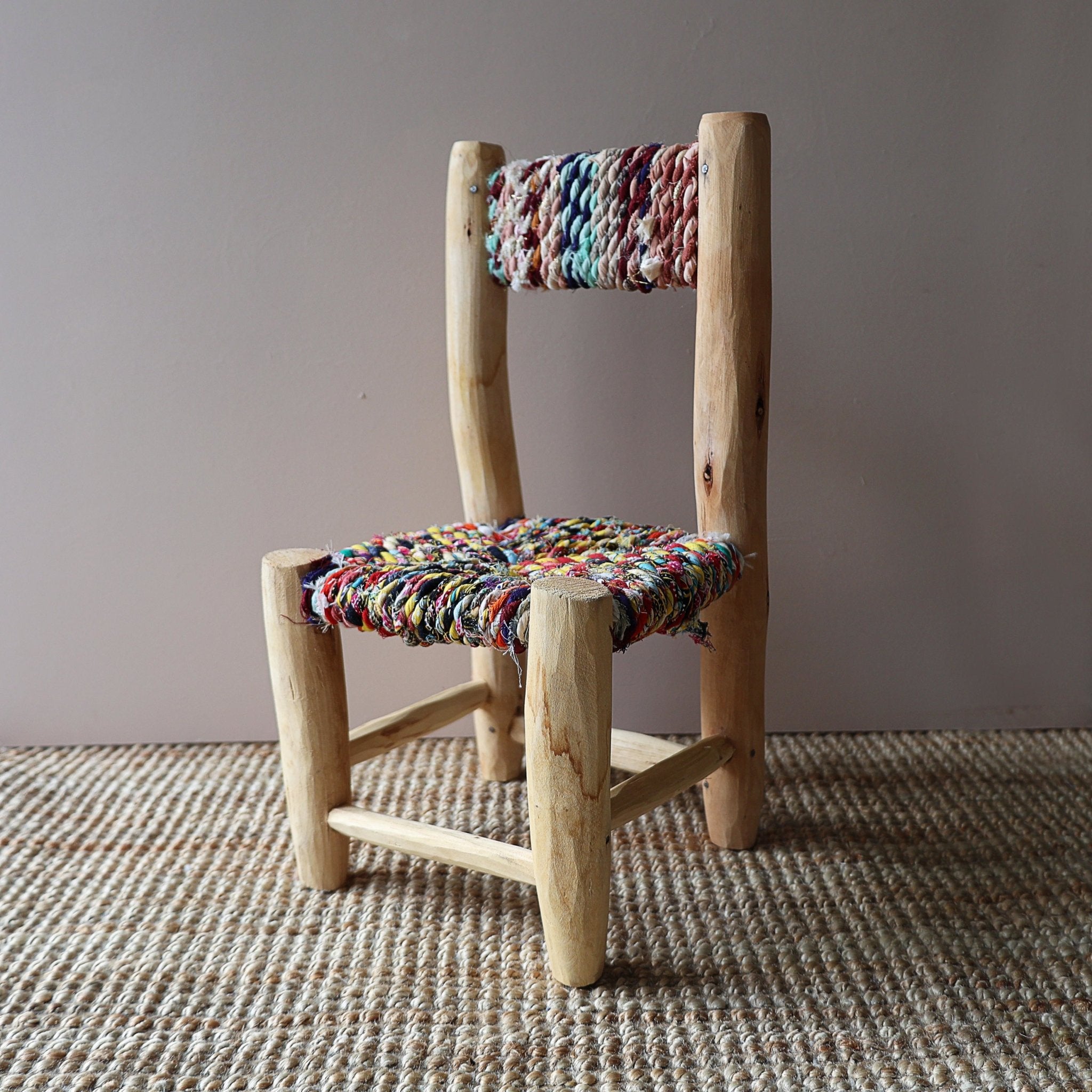 Boucherouite Children's Chair - Artisan Stories