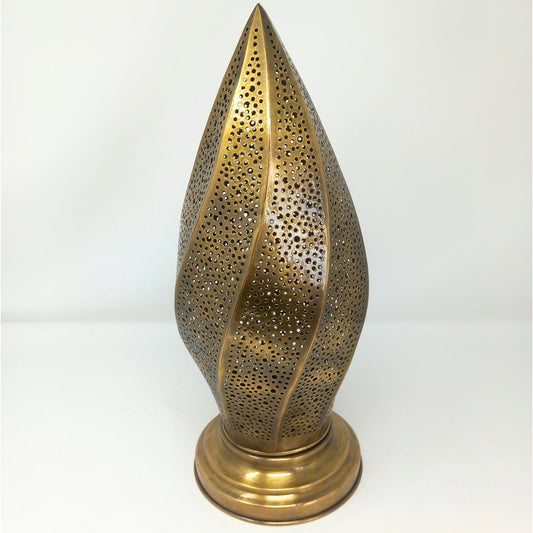 Antique Brass Brass dot Filigree Spiral table lamp