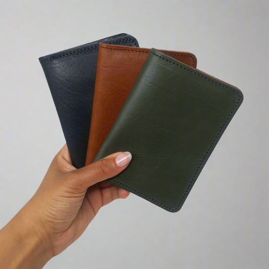 Leather Passport Holder Wallet Travel Accessories Mens Womens