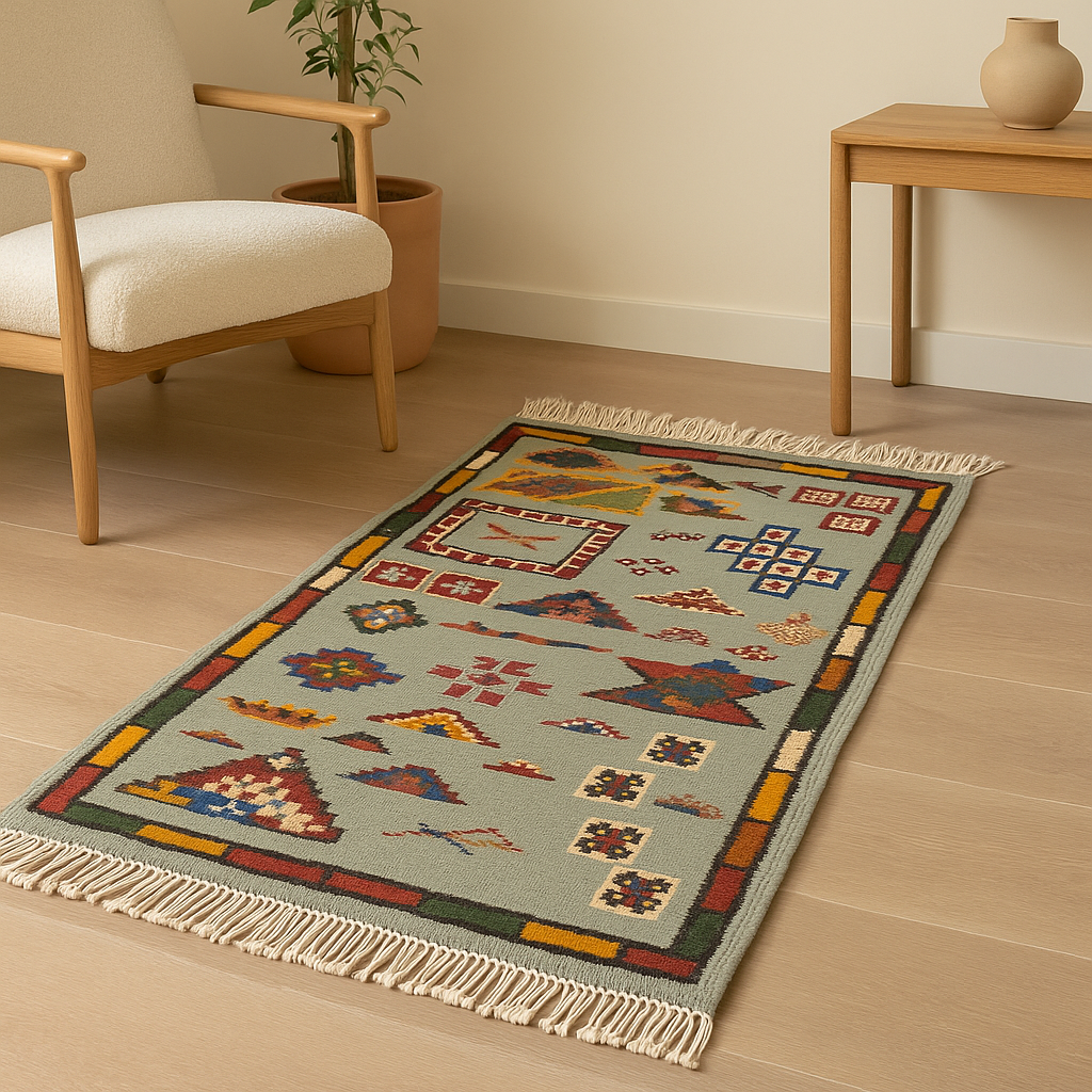 Authentic Handwoven Taznakht Rug – 116 x 70 cm
