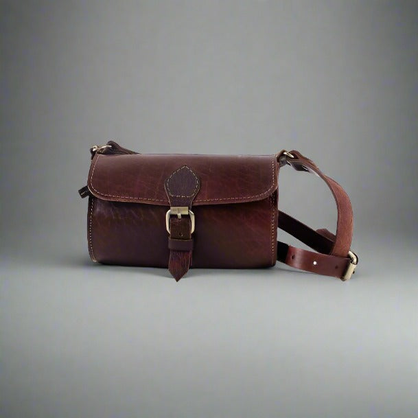 Pixie Barrel Bag - Chocolate-ISMAD LONDON