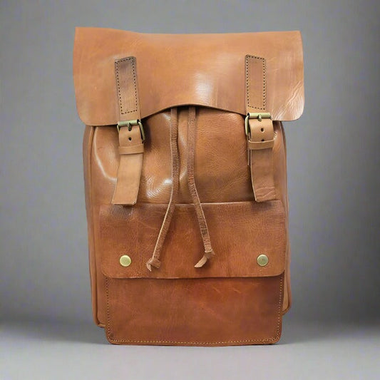 Charlie Backpack - Tan-ISMAD LONDON