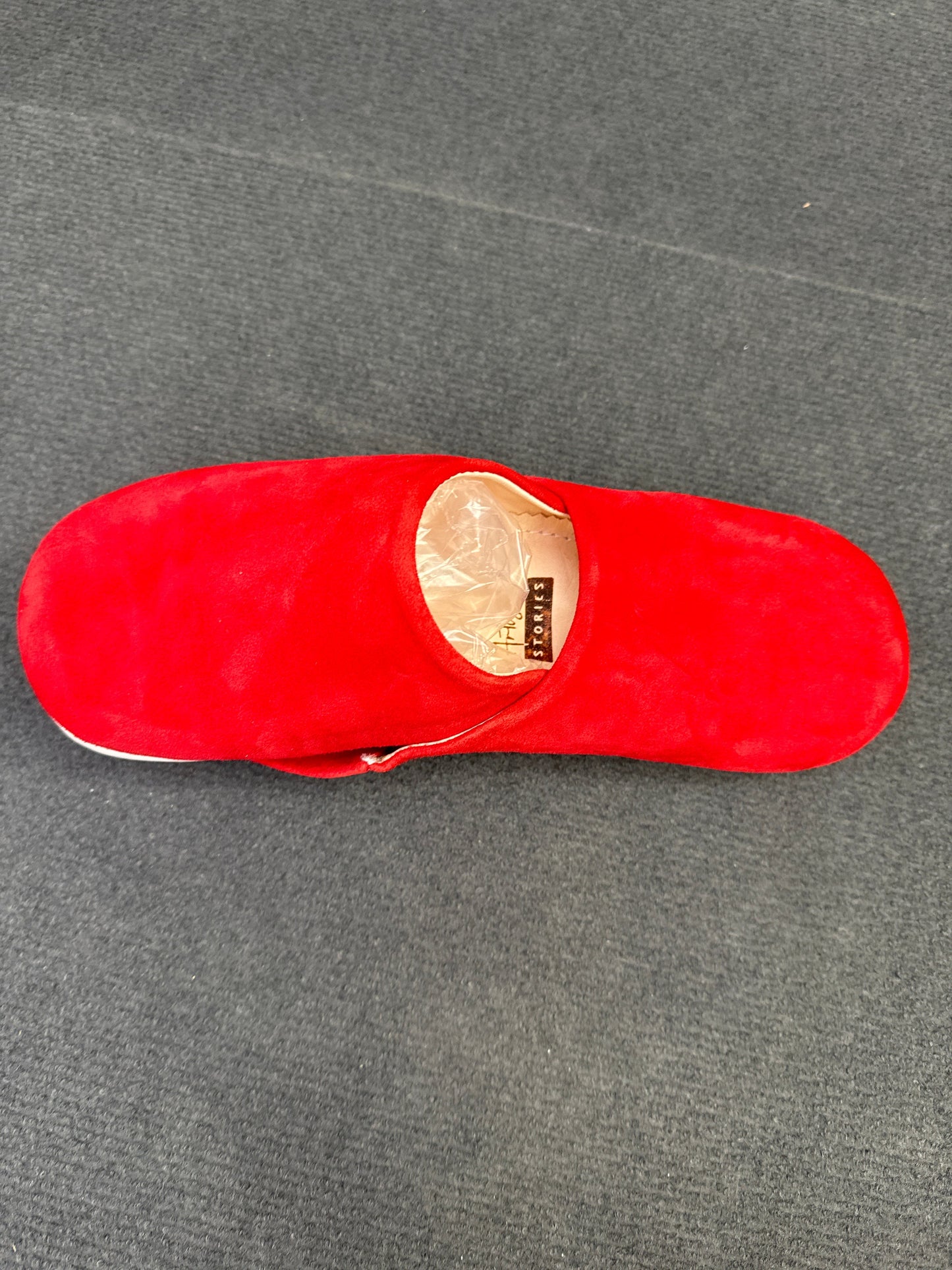 Unisex Leather suede Slipper Red