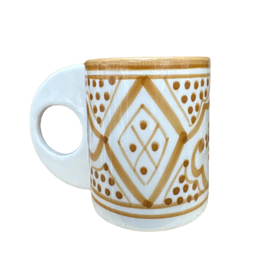 Mug with hand painted Safa design coffee