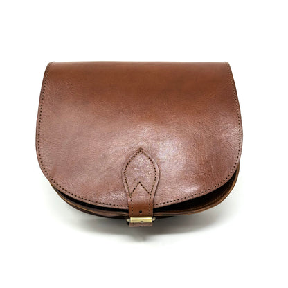 Leather Saddle Bag Crossbody Sam In Tan Brown