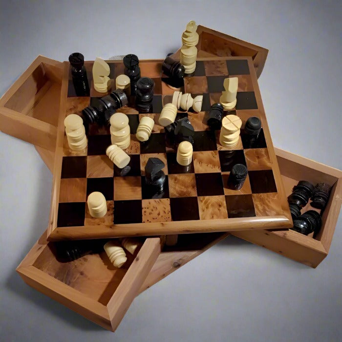 Secret Chess Game Thuya Wood