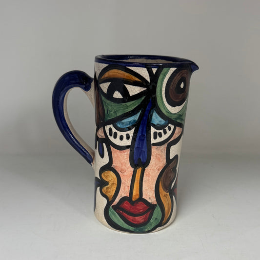 Hand-Painted Cubist Style Jug & Vase - Artisan Stories Collection 3
