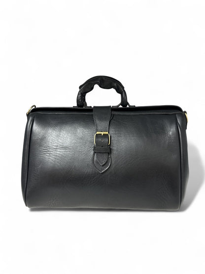Leather overnight Doctor Bag - Black