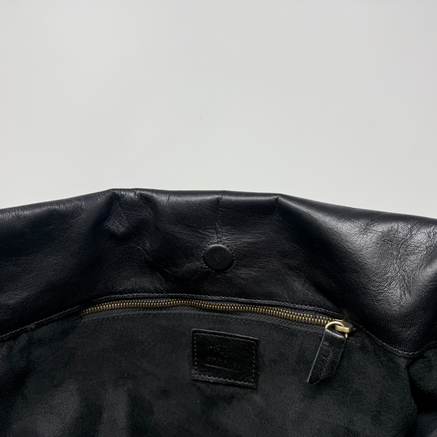 Handmade Leather Slouch Bag – Black