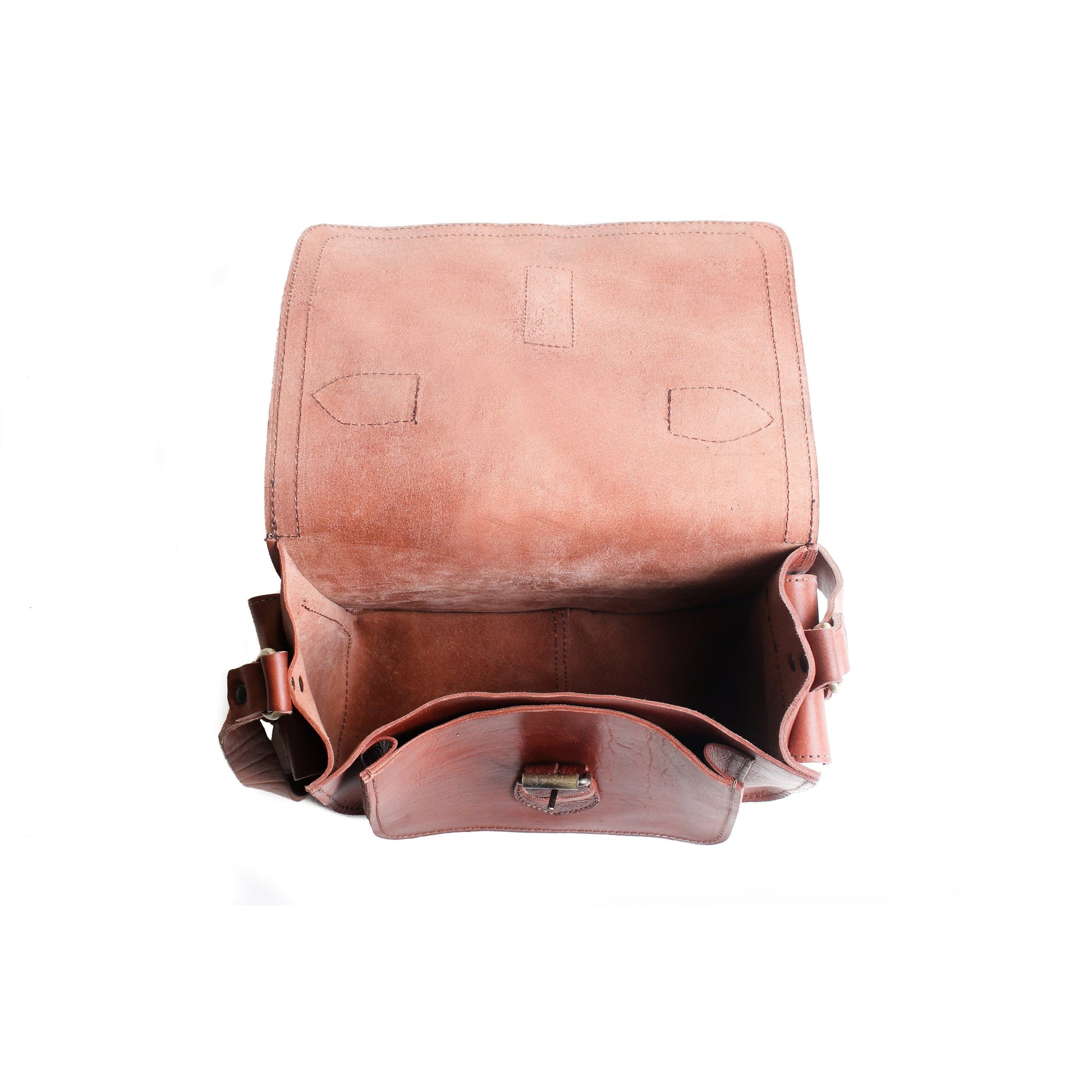 Camera Satchel Bag -Tan-ISMAD LONDON