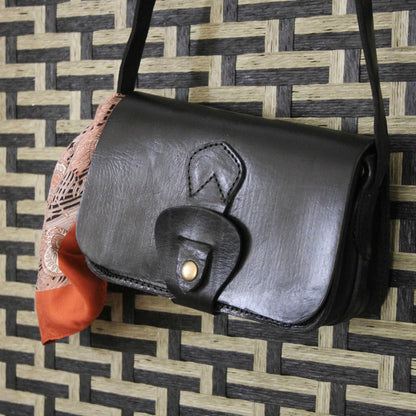 Noah Black Leather crossbody bag