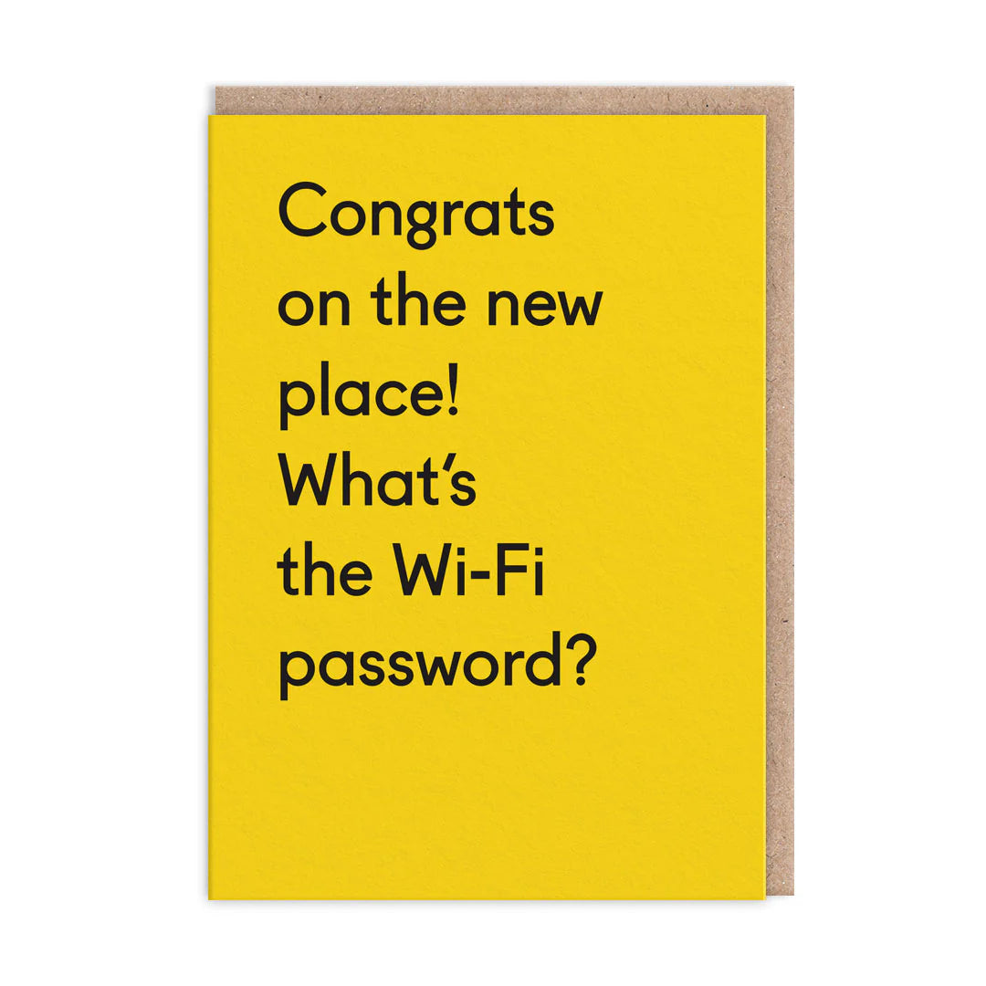NWhat's The Wifi Password Greeting Card