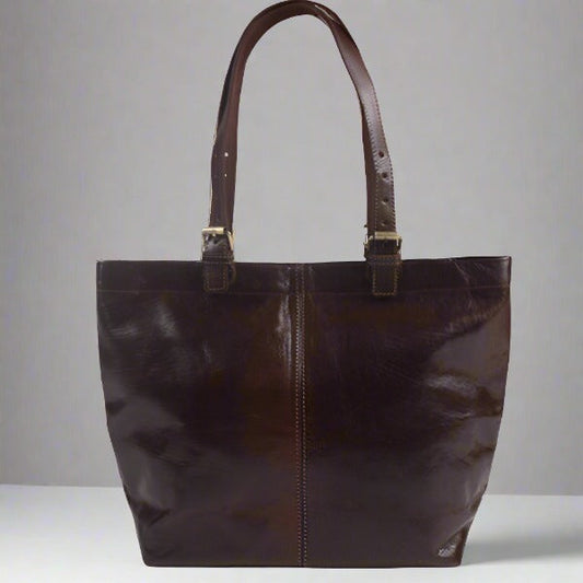 Shopper Tote - Chocolate-ISMAD LONDON