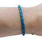 Adjustable twisted artisan leather bracelet jewelry for men and women by Artisan stories in blue