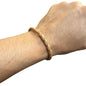 Adjustable twisted artisan leather bracelet jewelry for men and women by Artisan Storie on wrist