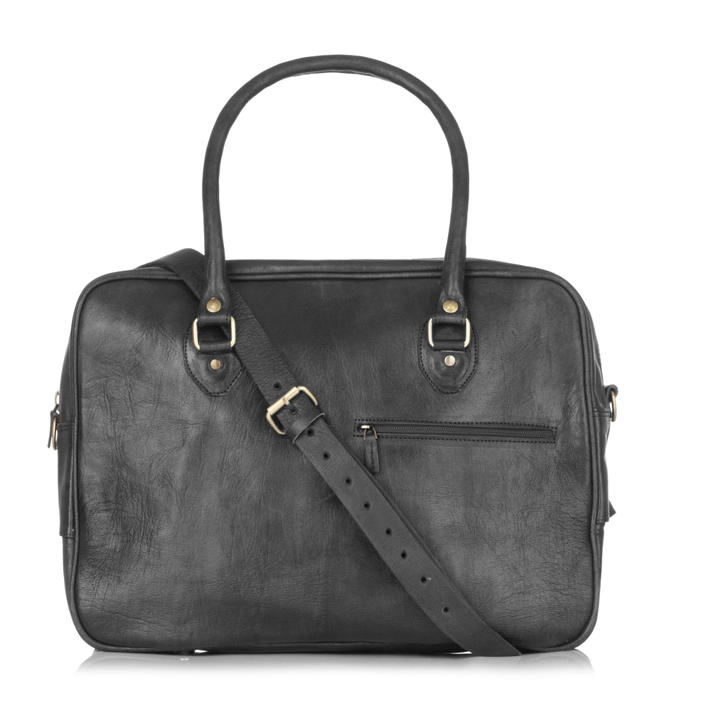 Fred Overnight Bag - Black-ISMAD LONDON