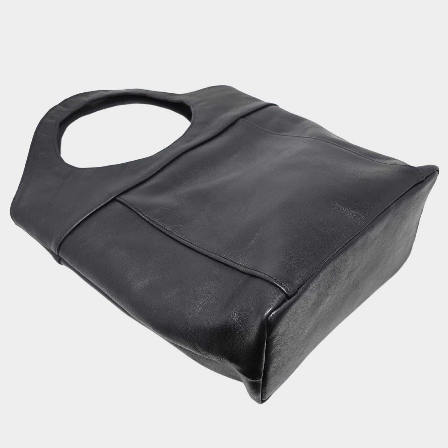 Bob Leather Tote Black - Artisan Stories