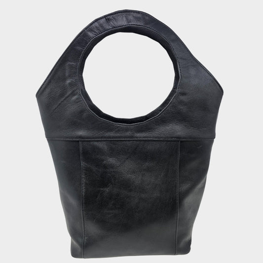 Bob Leather Tote Black - Artisan Stories