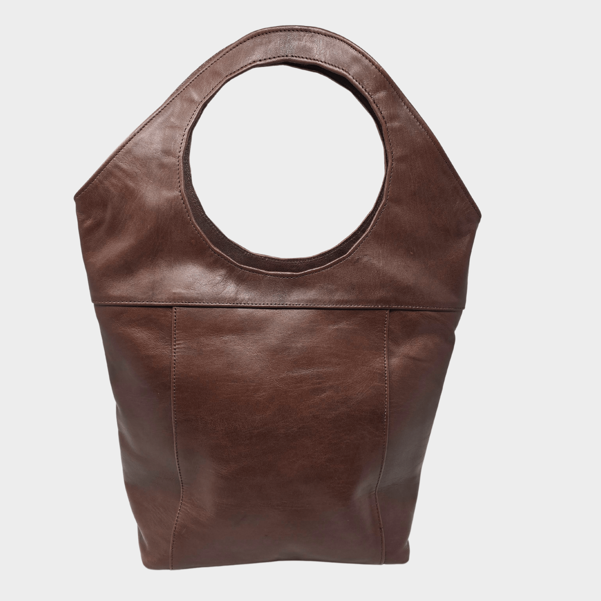 Bob Leather Tote Chocolate Brown - Artisan Stories