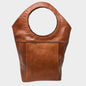 Bob Leather Tote Tan Light Brown - Artisan Stories