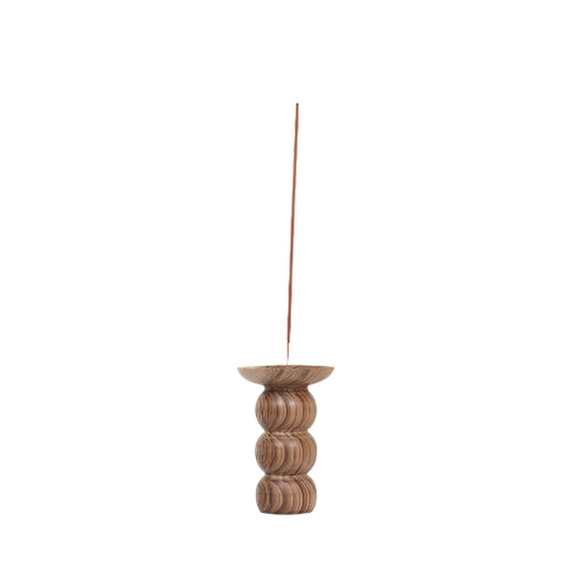 Walnut Incense holder pillar