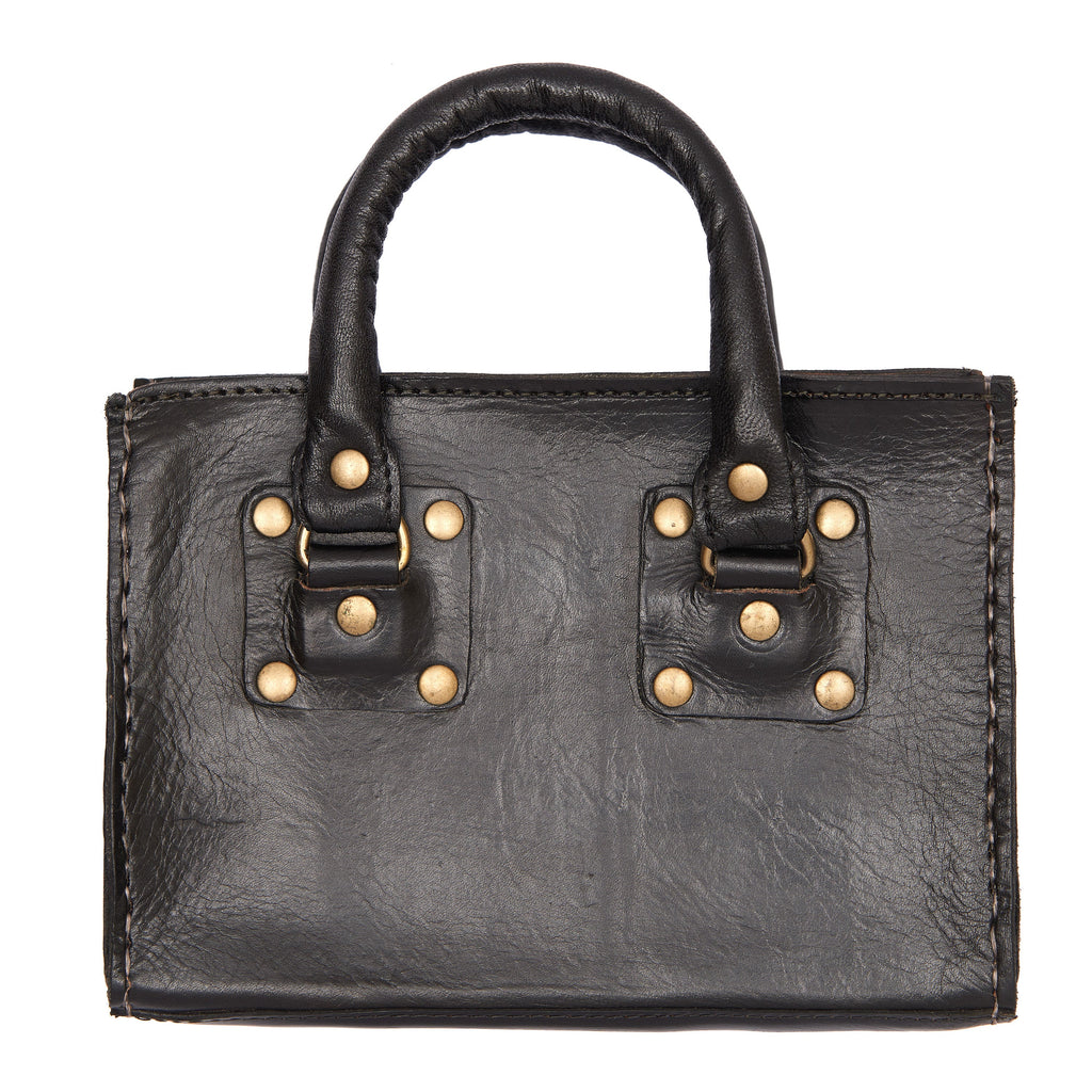 Black Box Leather HandBag - Artisan Stories 