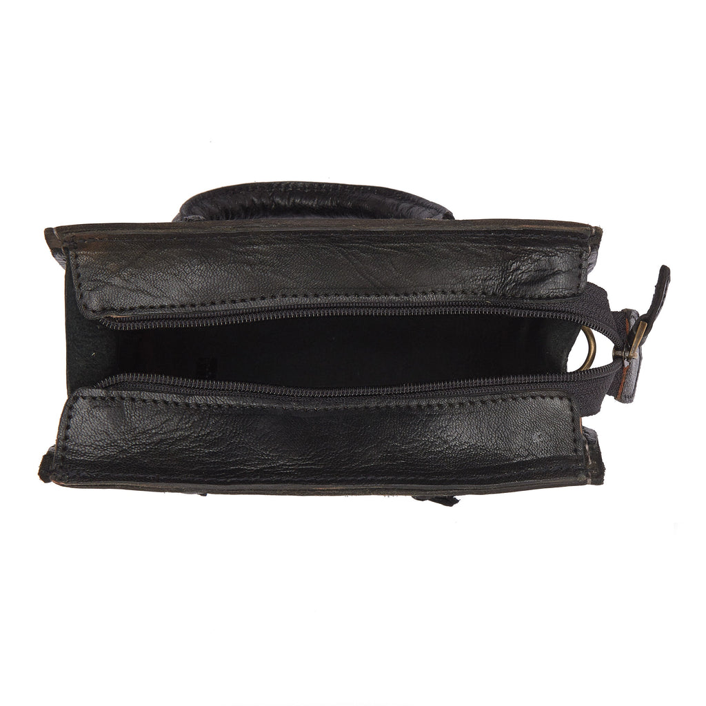 Black Box Leather HandBag - Artisan Stories 