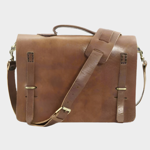 Camden loop Light Brown Briefcase bag - Artisan Stories