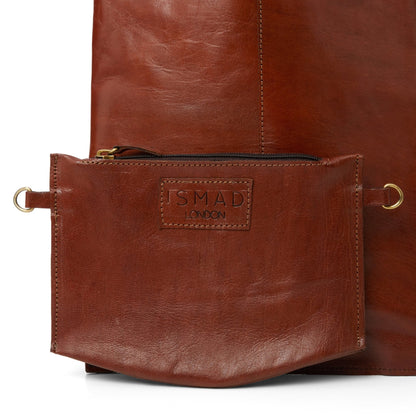 Classic Leather Tote carrier Bag - tan - Artisan Stories