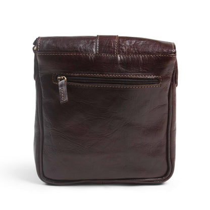 Dark Brown Jacque Leather Crossbody Bag - Artisan Stories