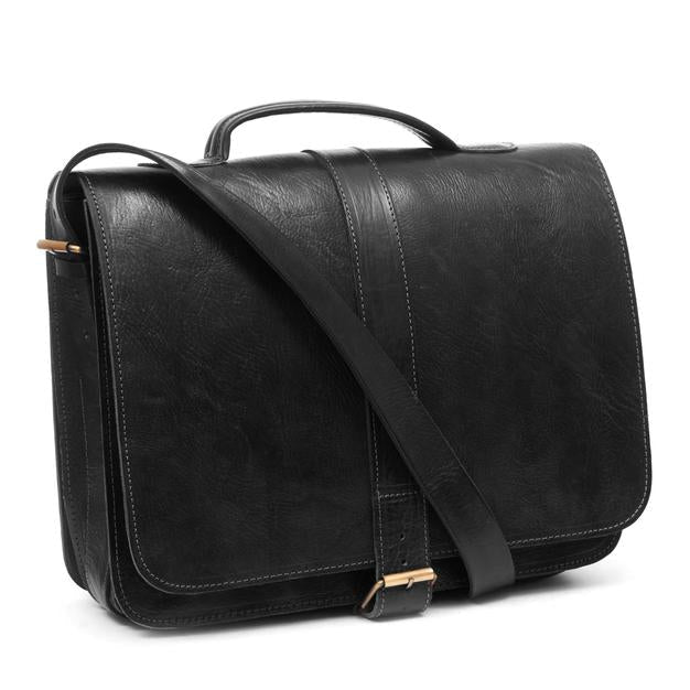 Darwin Briefcase - Black - Artisan Stories