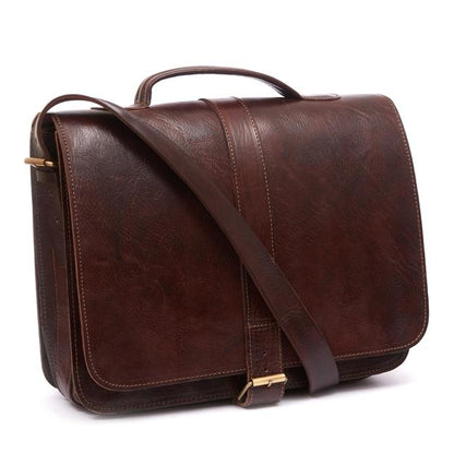 Darwin Briefcase - Chocolate - Artisan Stories