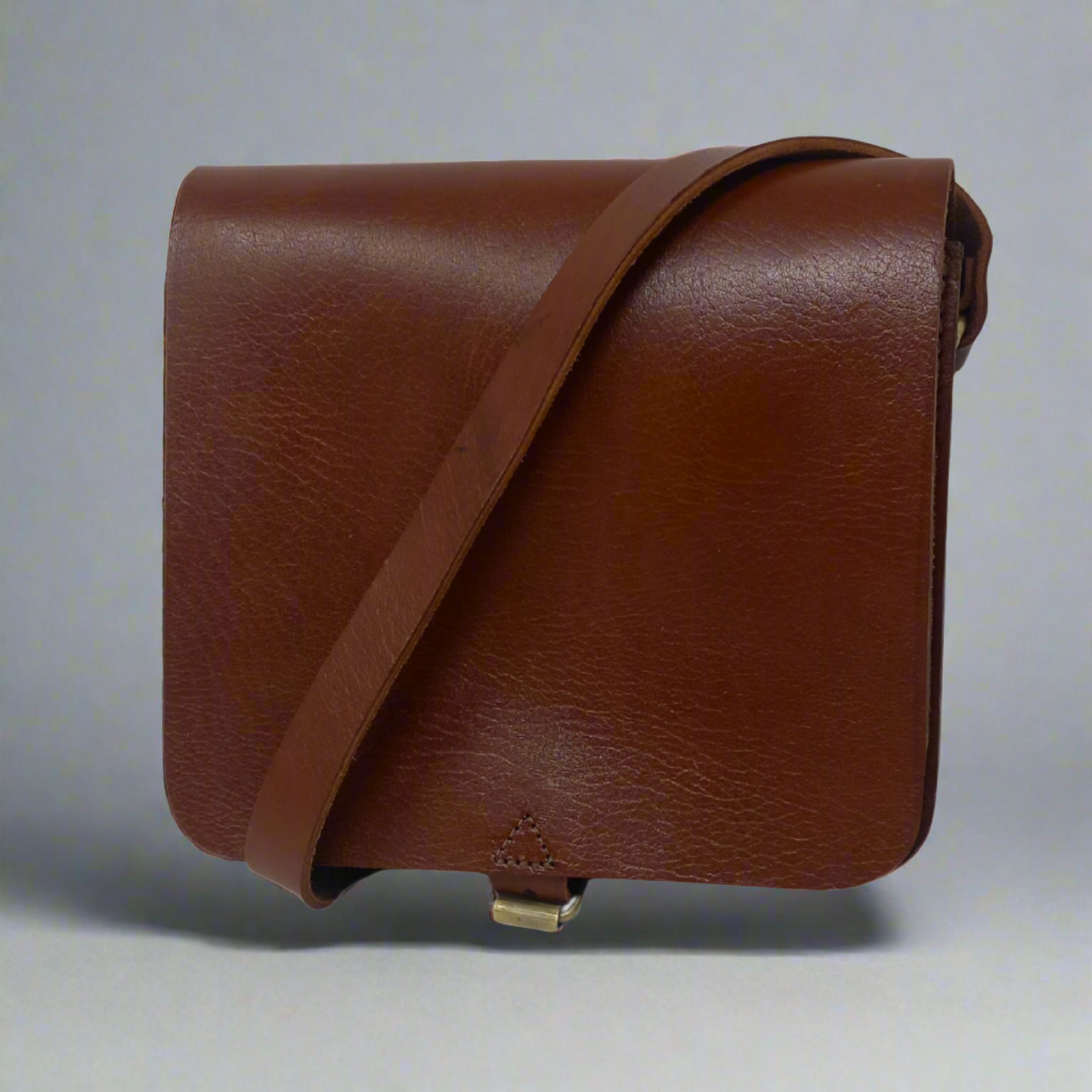 Leather Flight Bag tan