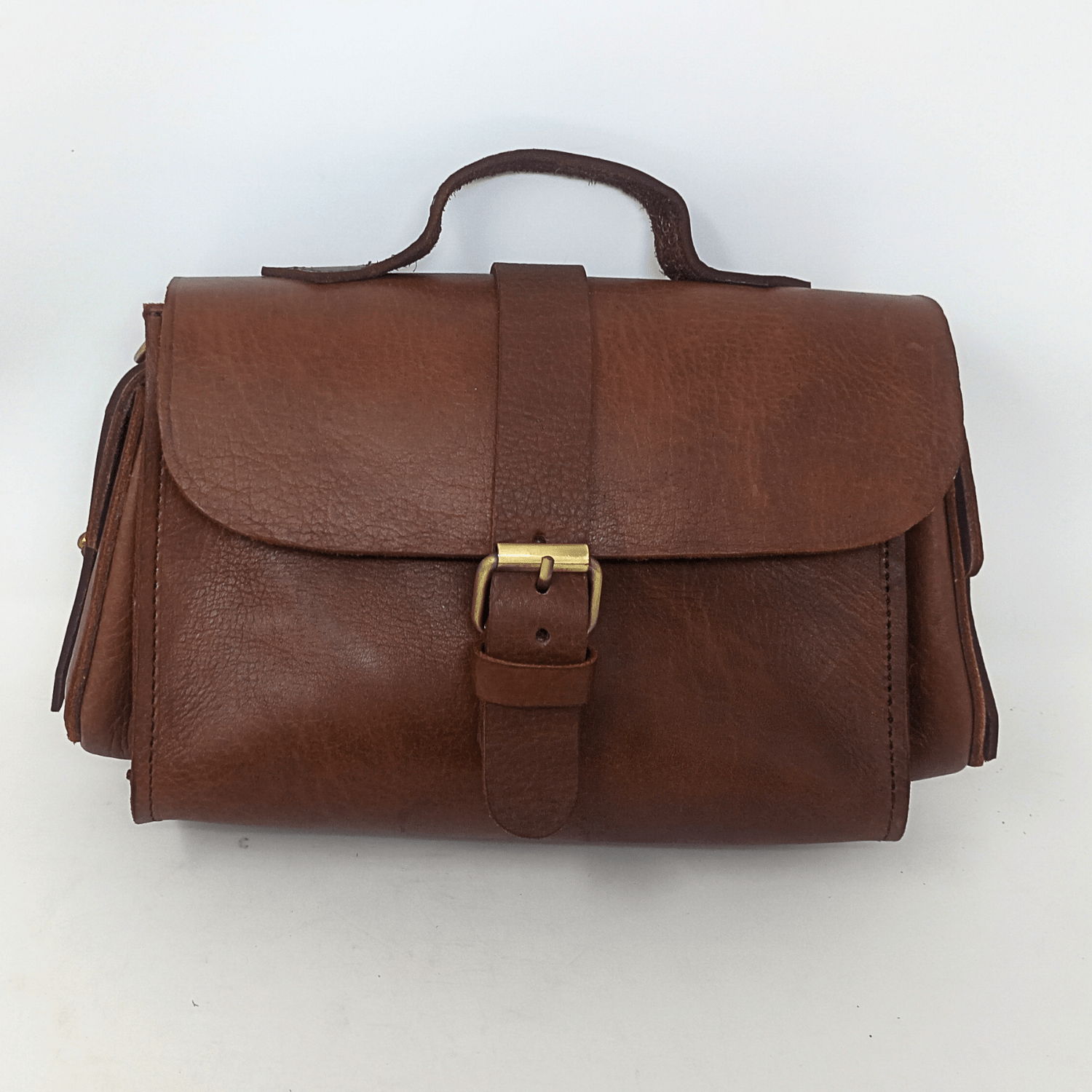 Flora Leather Handbag - dark Brown - Artisan Stories