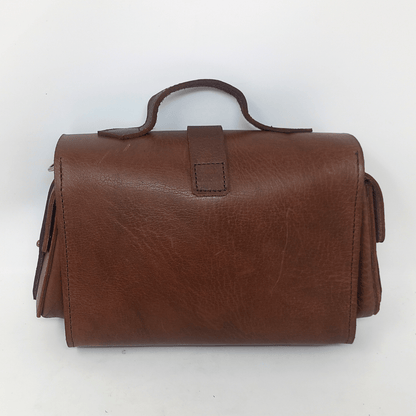 Flora Leather Handbag - dark Brown - Artisan Stories