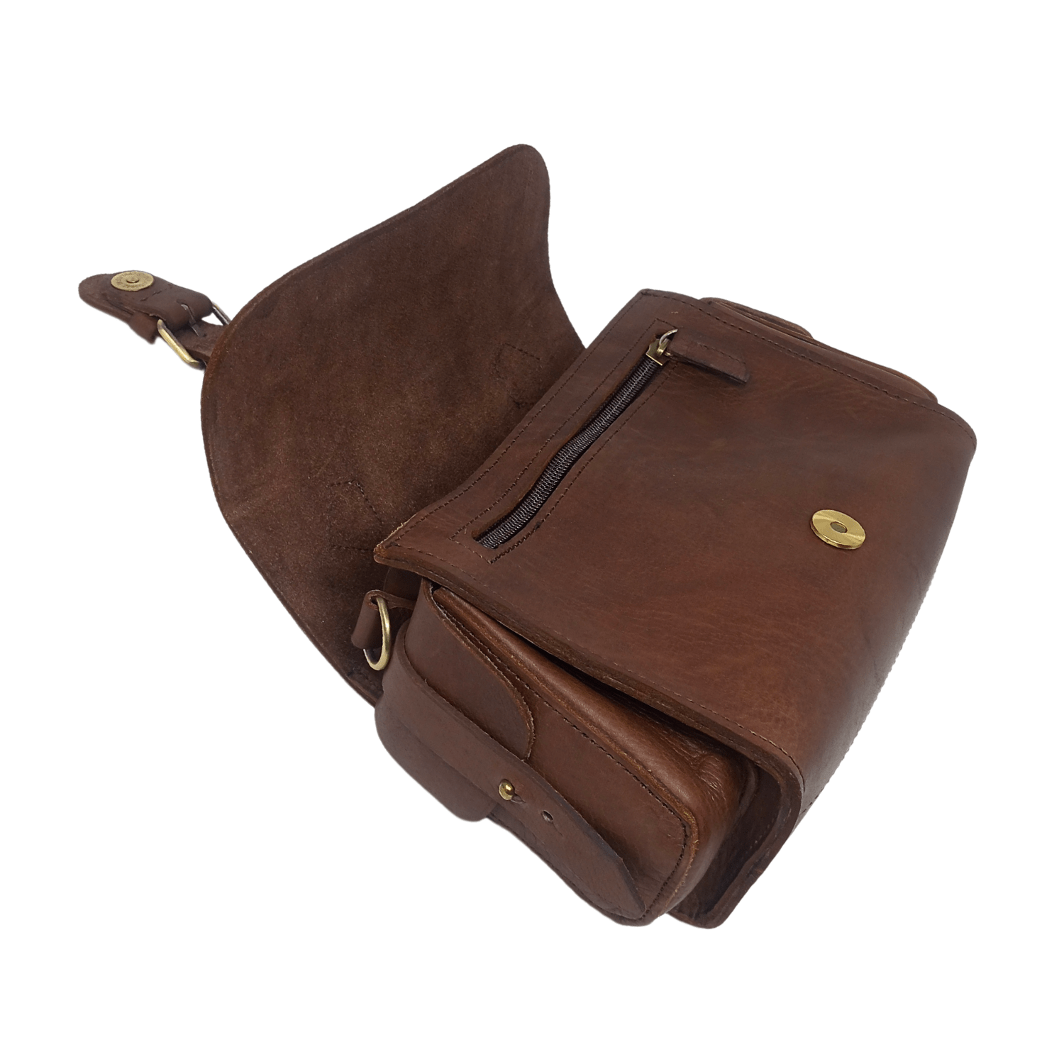 Flora Leather Handbag - dark Brown - Artisan Stories