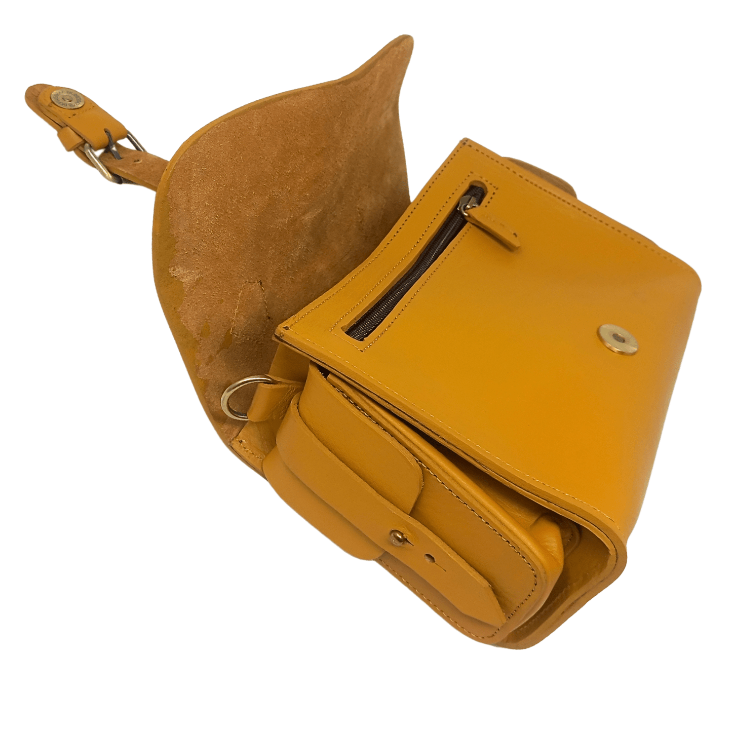 Flora Leather Handbag - yellow - Artisan Stories