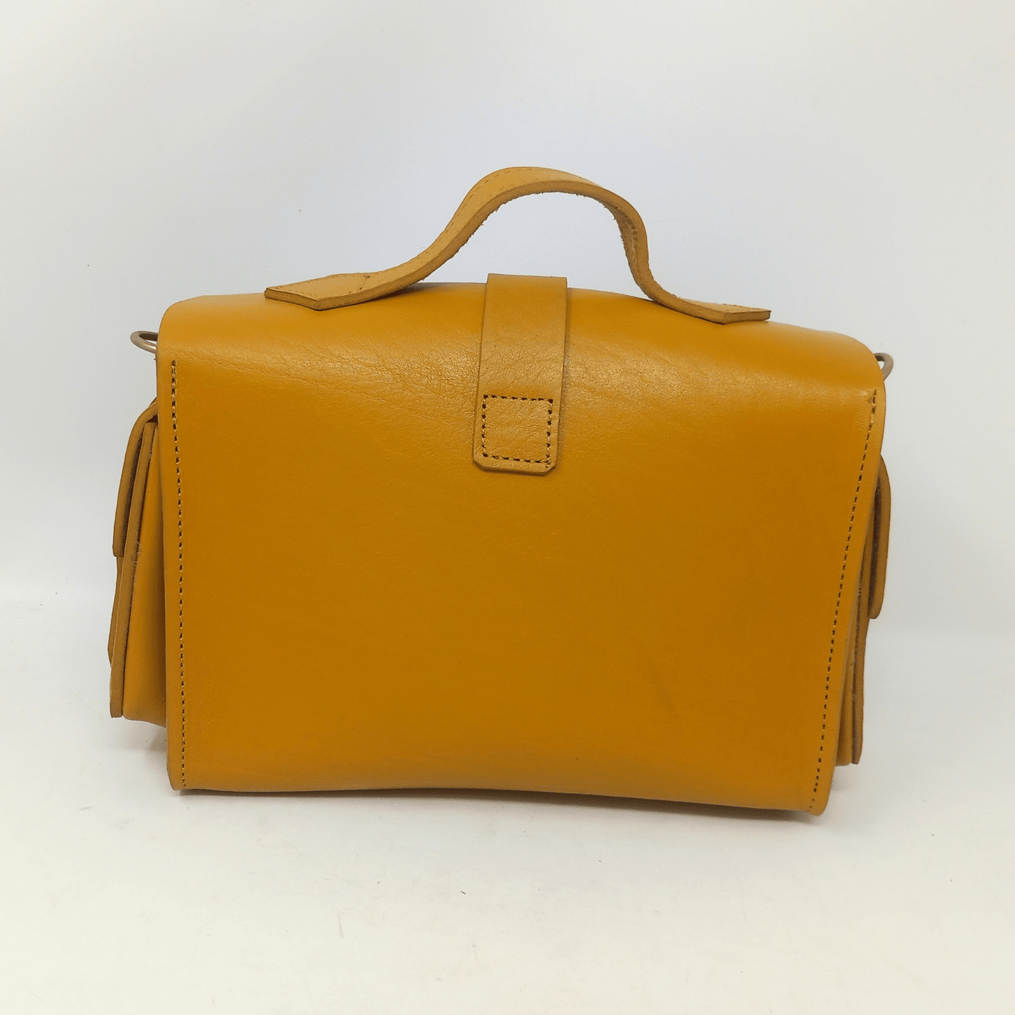 Flora Leather Handbag - yellow - Artisan Stories