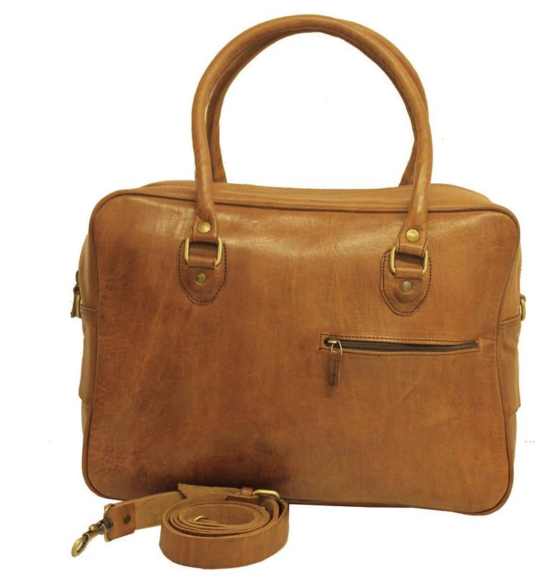 Fred Overnight Bag - Tan - Artisan Stories